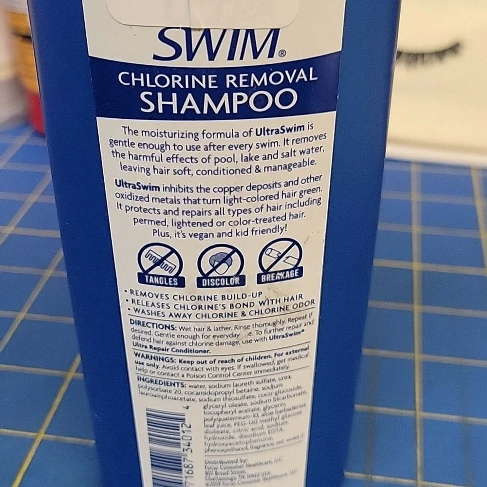 Ultra Swim Chlorine Removal Shampoo 207ml New Bottle
